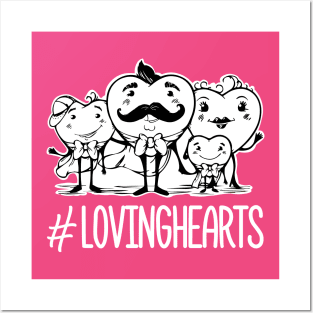 loving hearts Posters and Art